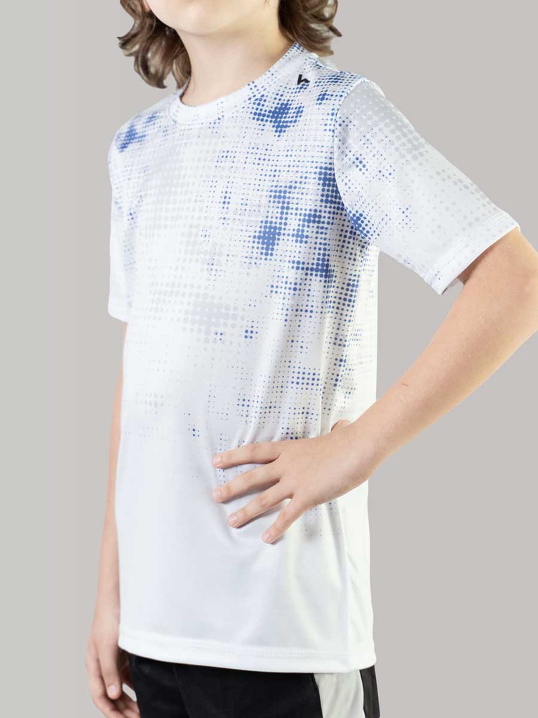 Remera Kids Camo Azul Dots