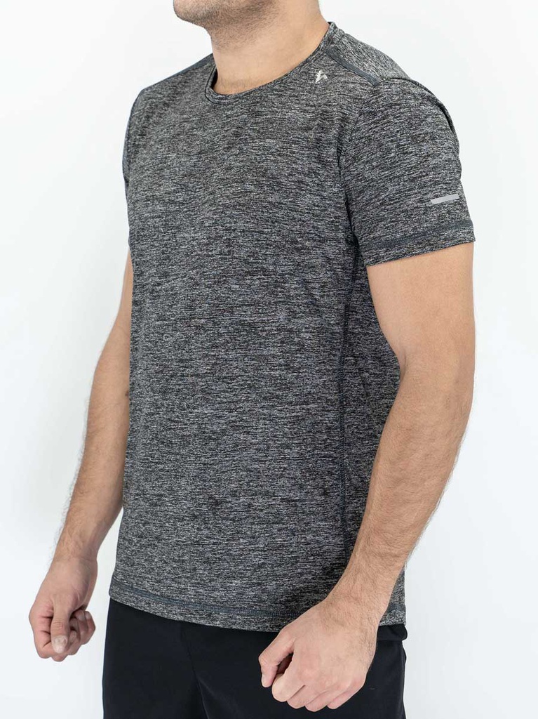 Remera Regular DRY Melange Gris