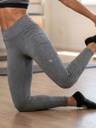 Legging MaxCompress con Bolsillo Melange Gris