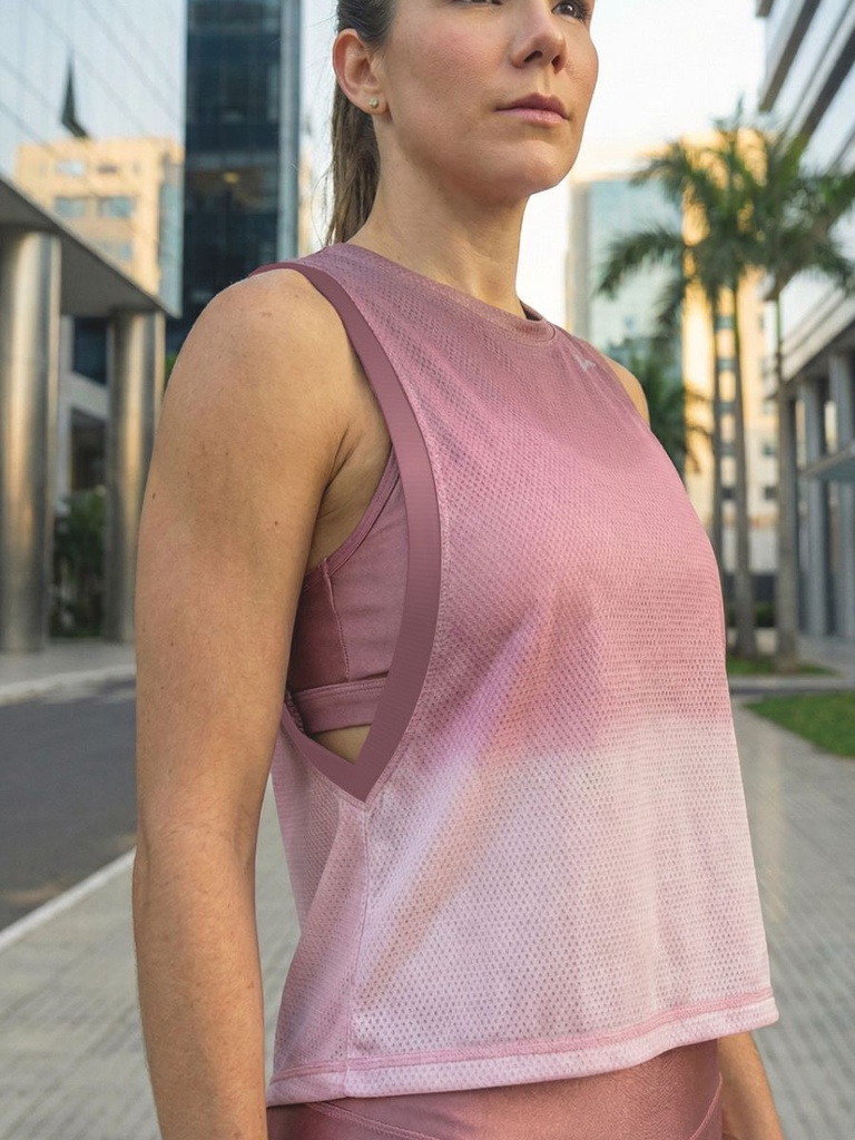 Tank Crop Gradient Rosa