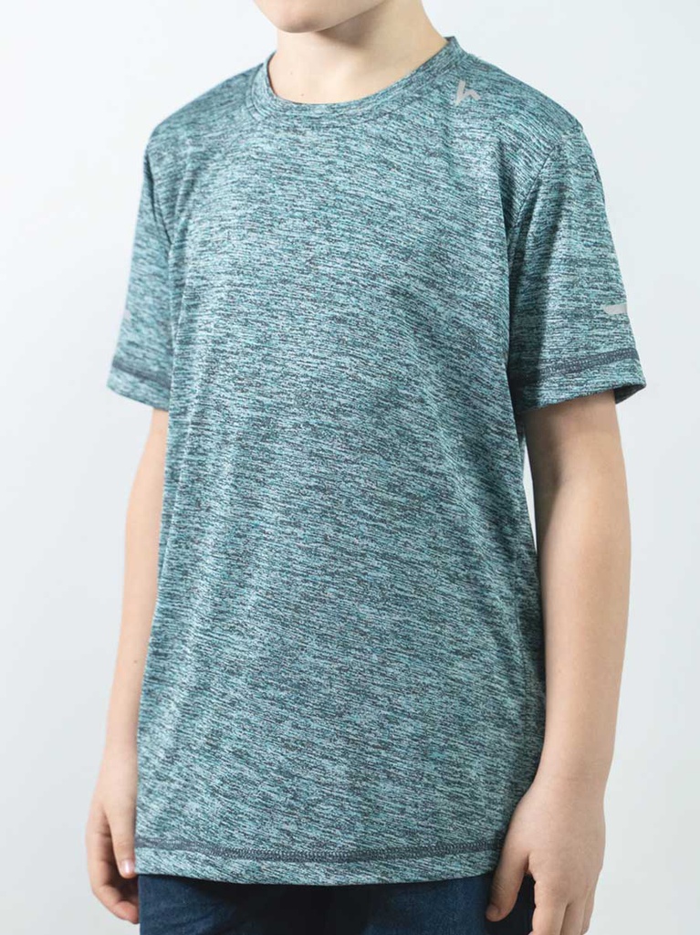 Remera Kids Dry Melange Mint