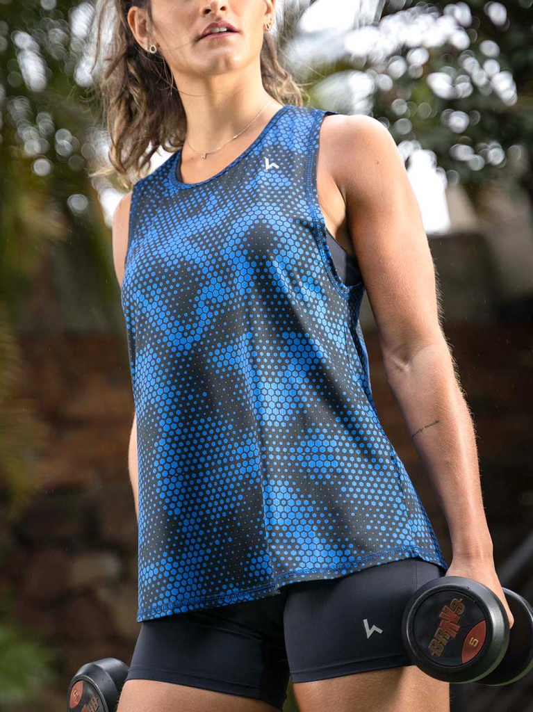 Musculosa Estampada Dry Stretch