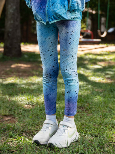 Legging  Niña Estampado Celeste