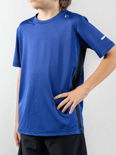 Remera Kids Dry Stretch Azul Combinada